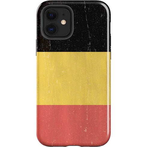 Belgium Flag Distressed iPhone 12 Impact Case